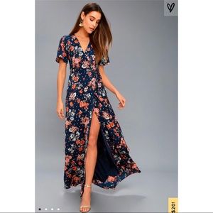 Floral Maxi Dress Lulus